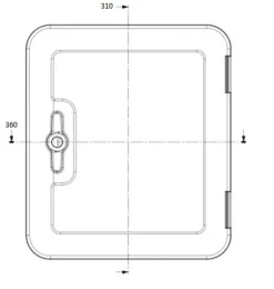 Dometic SK5 36 x 31 cm Serviceklappe