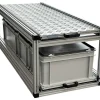 Doppel-Heckauszug 120×40 cm – 3 geschlossene Boxen und Riffelblec