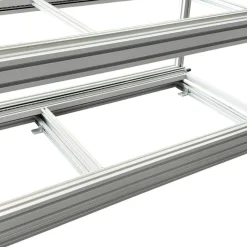 Doppel-Heckauszug 120×40 cm – 3 offene Boxen und Riffelblech