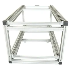 Doppel-Heckauszug mit 2 offene Boxen und Multiplexplatte -90x40cm