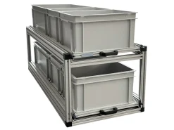 Doppel-Schiebeframe 120x40 cm für Camper mit offenen Boxen