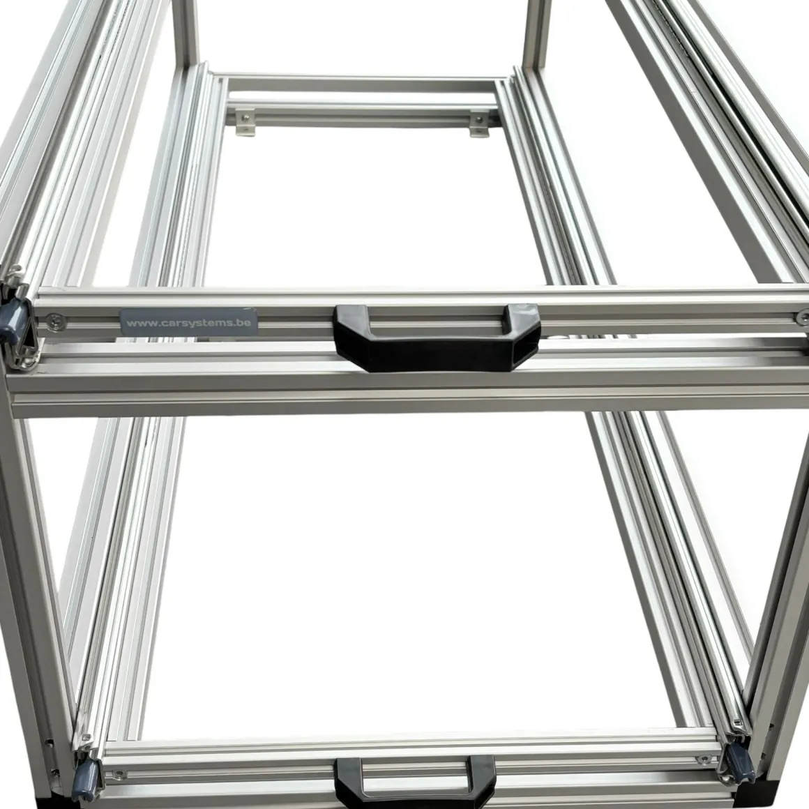 Doppel- Schiebe 120x40cm - geschlossene Boxen und Holzplatte