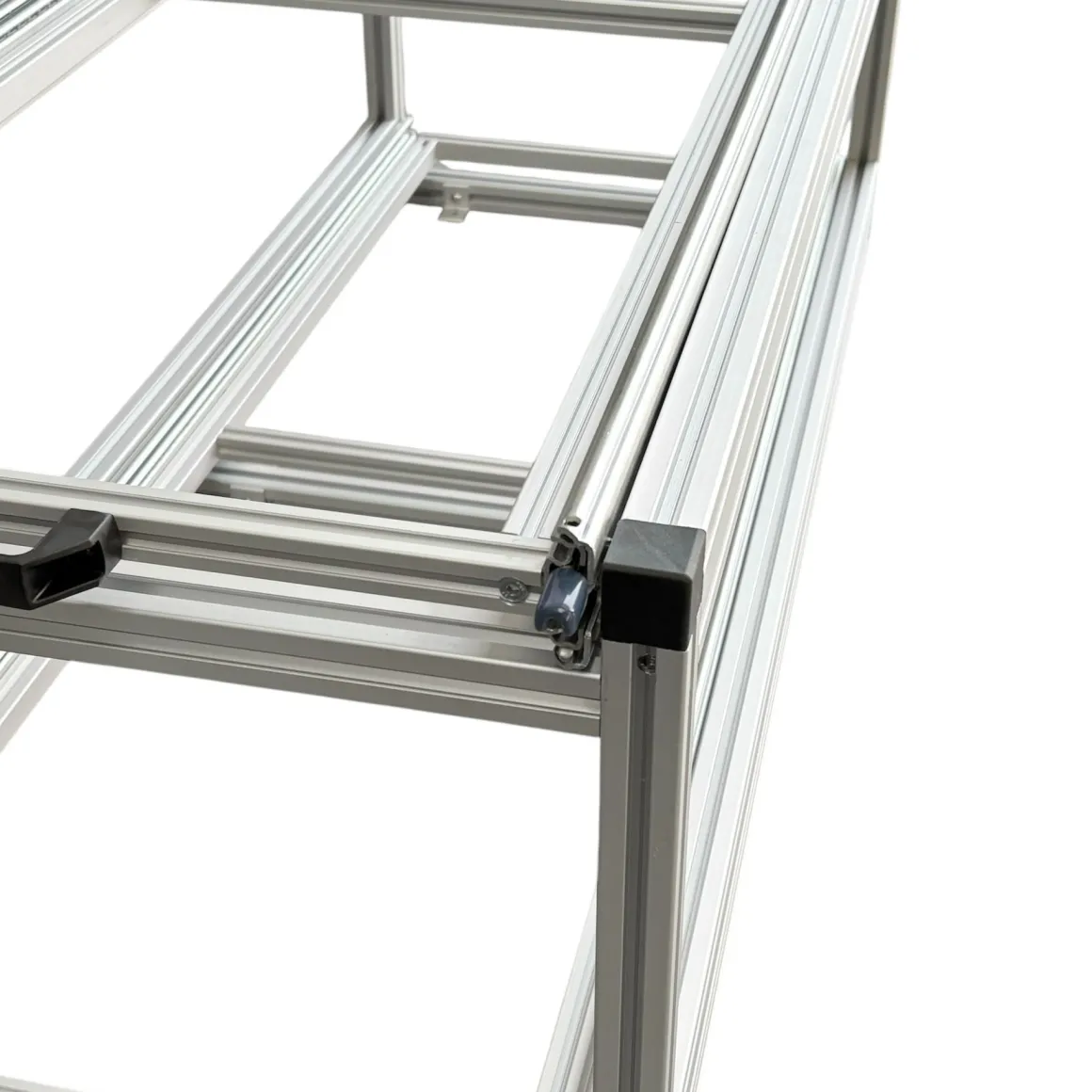 Doppel- Schiebe 120x40cm - geschlossene Boxen und Holzplatte