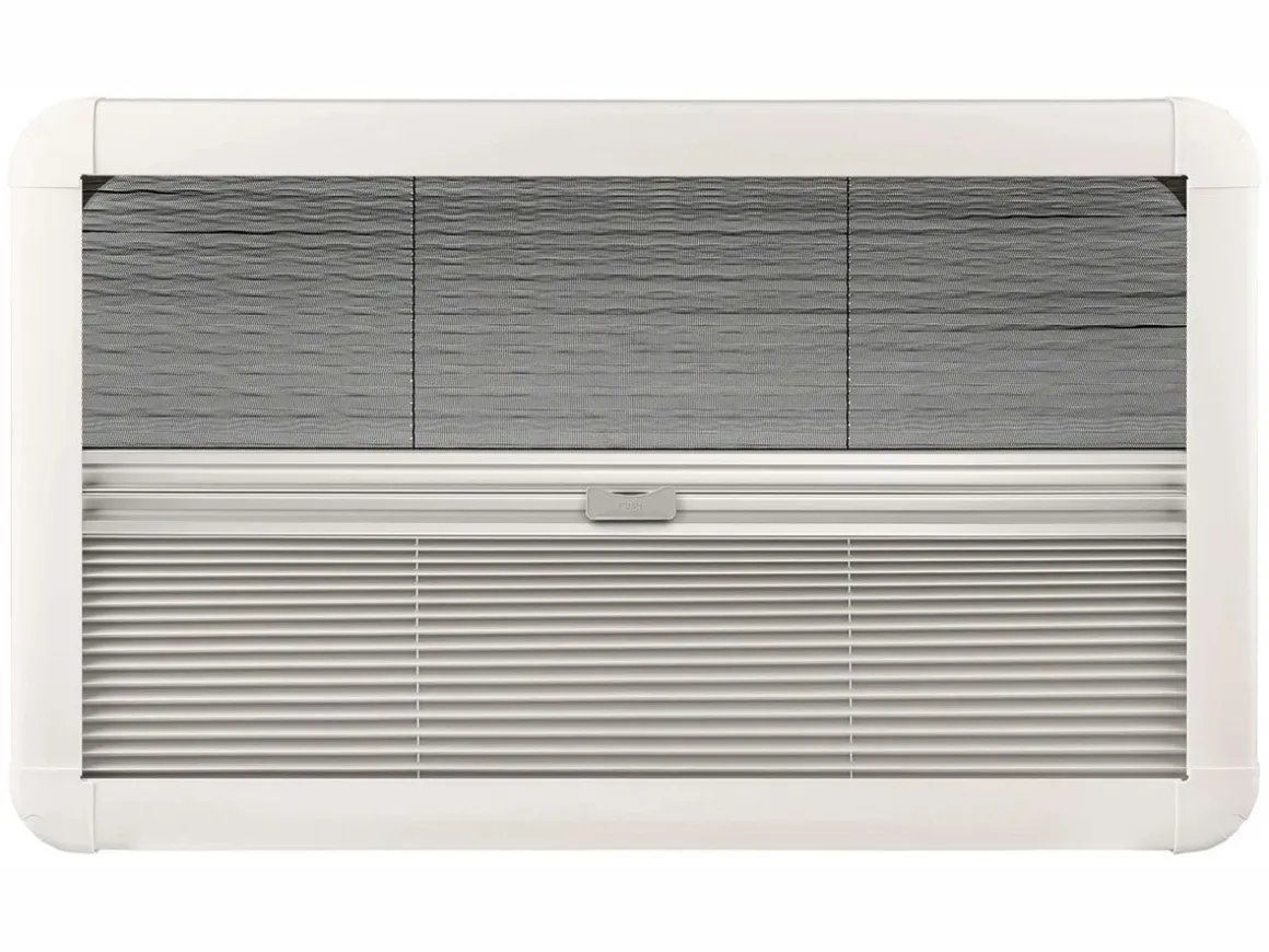 DWS Camping 900x450mm Klappfenster mit Kombirollo - Transparent