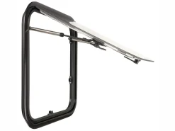 DWS Camping 500x500mm Klappfenster mit Kombirollo - Transparent