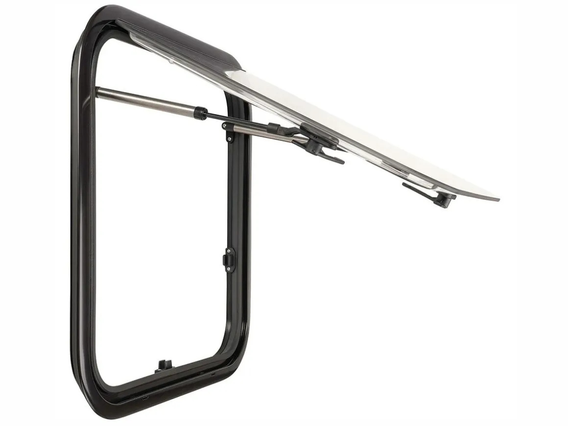 DWS Camping 500x500mm Klappfenster mit Kombirollo - Transparent