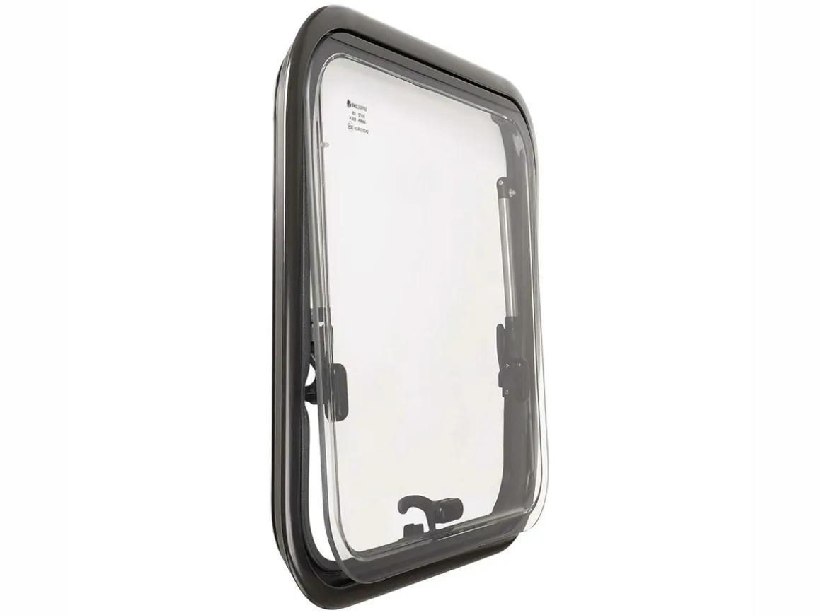 DWS Camping 500x500mm Klappfenster mit Kombirollo - Transparent