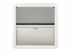 DWS Camping 500x500mm Klappfenster mit Kombirollo - Transparent