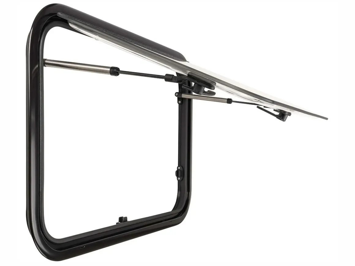 DWS Camping 700x450mm Klappfenster mit Kombirollo - Transparent