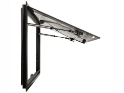 DWS Camping 700 x 350 mm Klappfenster mit Kombirollo - Black