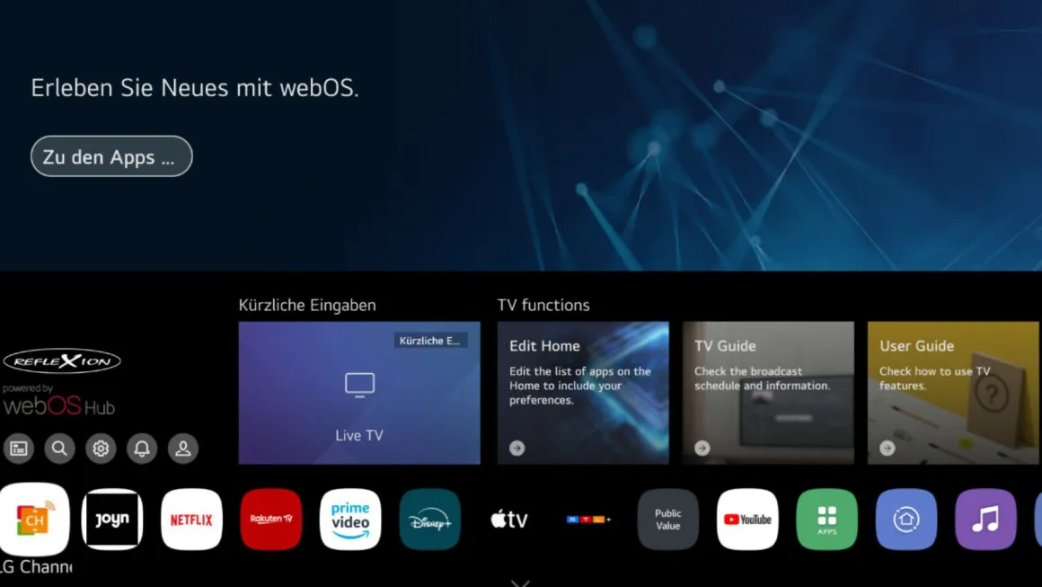 Fernseher Reflexion LEDA24OSBT mit eingebautem Akku