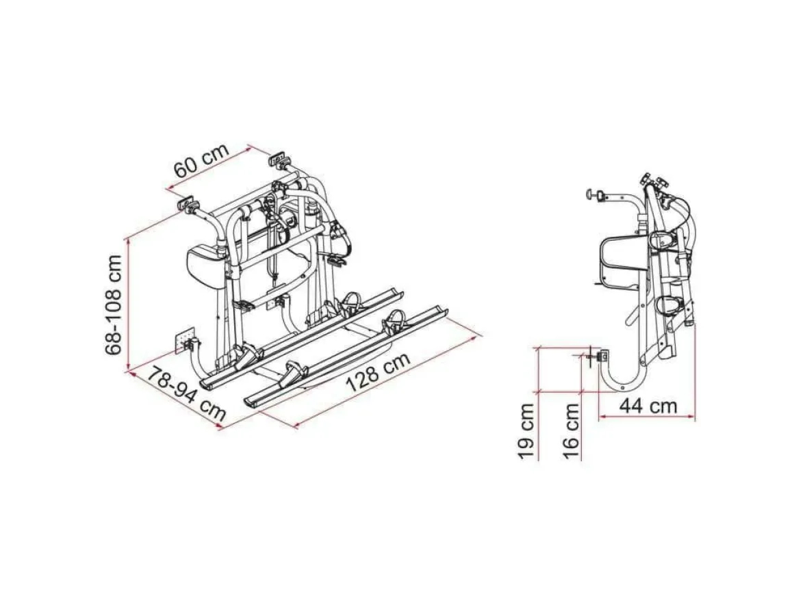 Fiamma Carry Bike Motor Lift 77 Fahrradträger