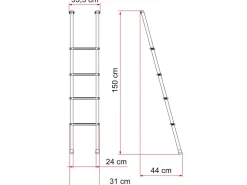 Fiamma Deluxe 4B Leiter