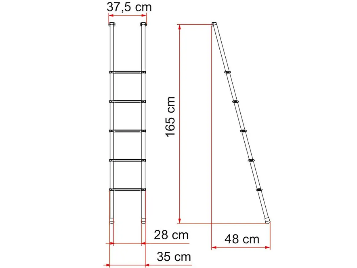 Fiamma Deluxe 5B Leiter