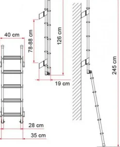 Fiamma Deluxe 5D Leiter
