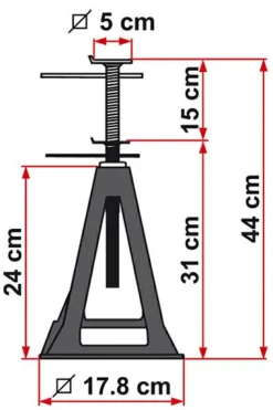 Fiamma Plastic Jacks Achsstützen