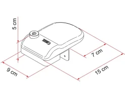 Fiamma Safe Door Frame 3 Sicherheitsschlösser - White