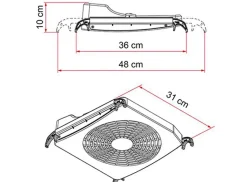 Fiamma Turbo Kit Dachluke Ventilator