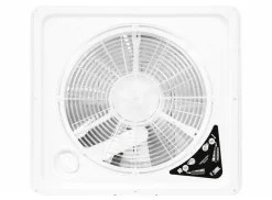 Fiamma Turbo Vent Premium 40 x 40 Dachluke mit Ventilator - Transparent