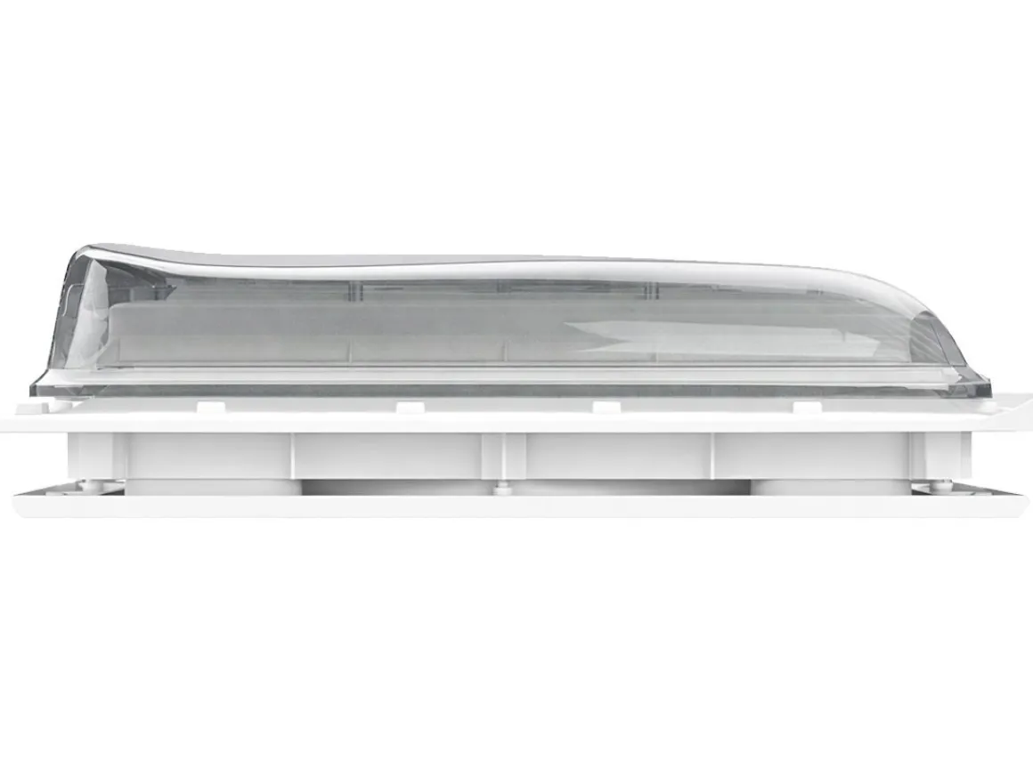 Fiamma Turbo Vent 40 x 40 Dachluke mit Ventilator - Transparent