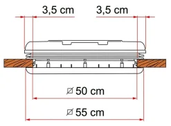 Fiamma Vent 50 Dachluke - Crystal