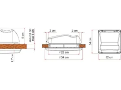 Fiamma Vent 28 F Dachluke - White