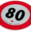 Höchstgeschwindigkeit von 80 km / h