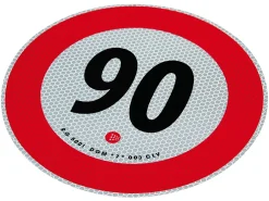 Höchstgeschwindigkeit von 90 km / h