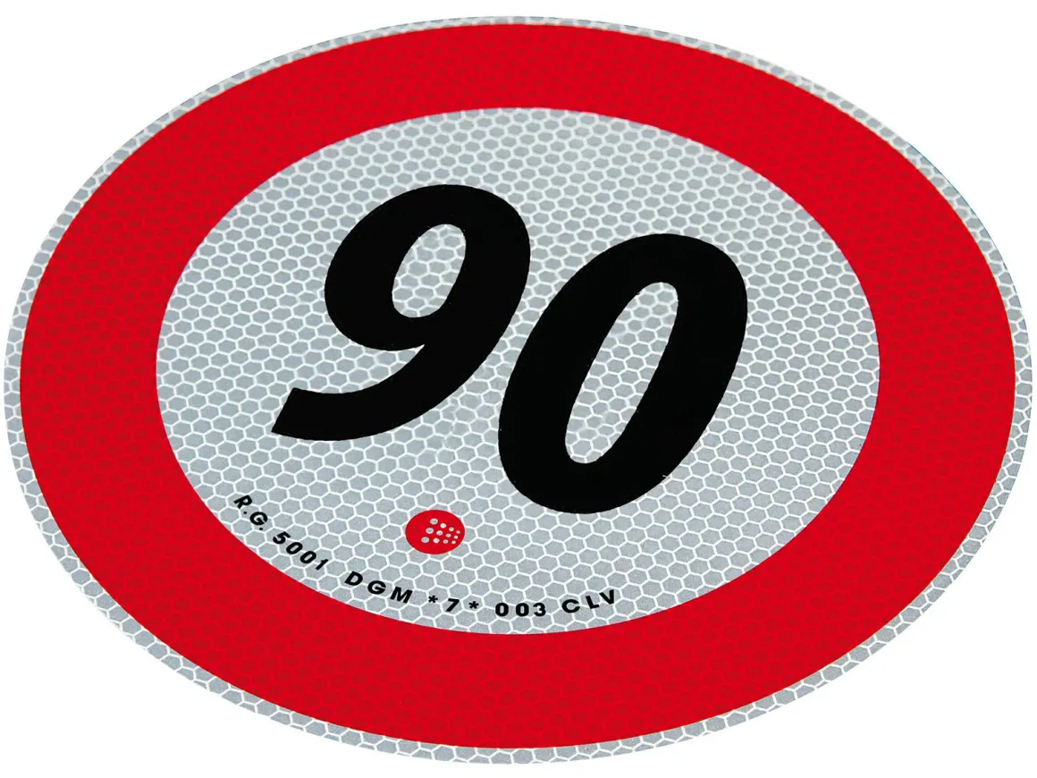 Höchstgeschwindigkeit von 90 km / h