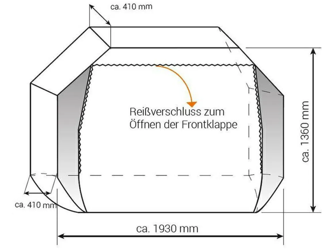 Hindermann Concept ZWOO Fahrradschutzhülle - 3 Fahrräder