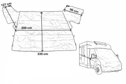 Hindermann Renault master ab 2014 Frontschutzplane Wohnmobil
