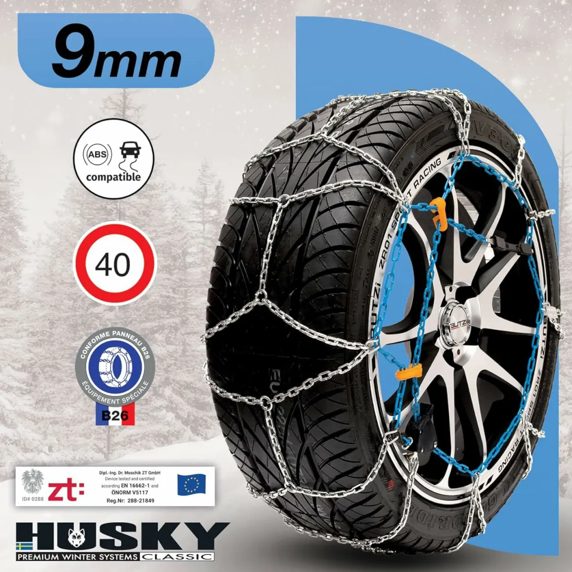 Husky Butzi 60 Schneekette - Set von 2