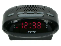 Ices ICR-210 FM Uhrenradio - Black