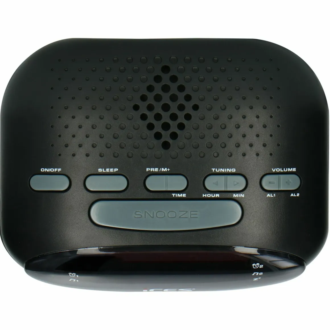 Ices ICR-210 FM Uhrenradio - Black