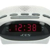 Ices ICR-210 FM Uhrenradio - White