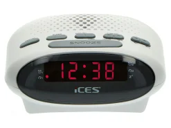 Ices ICR-210 FM Uhrenradio - White