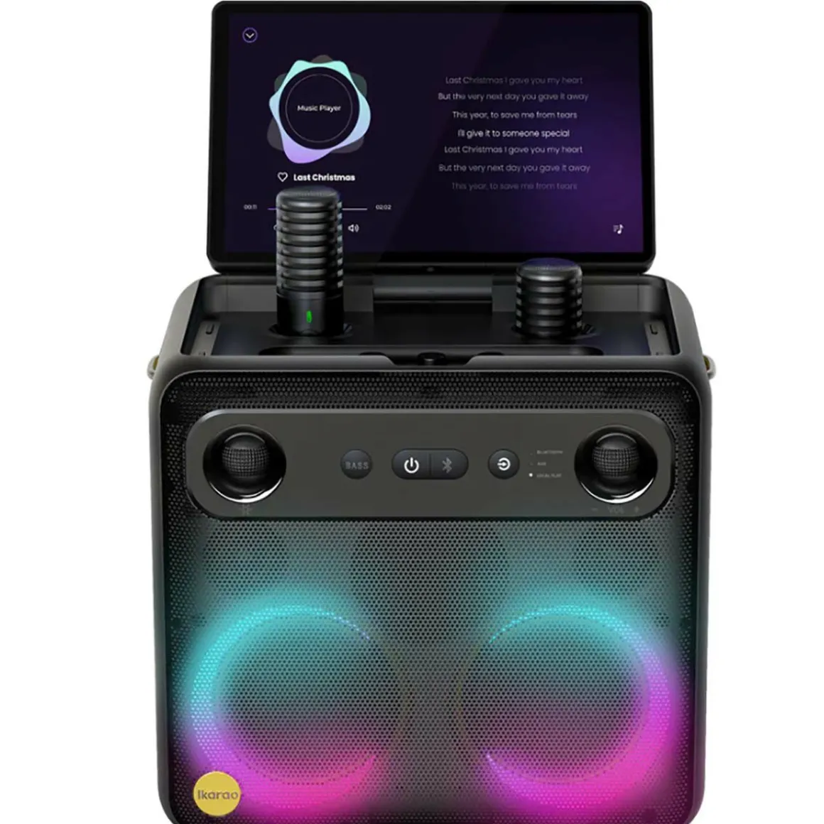 Ikarao Break X2 Party Lautsprecher Karaoke-Set