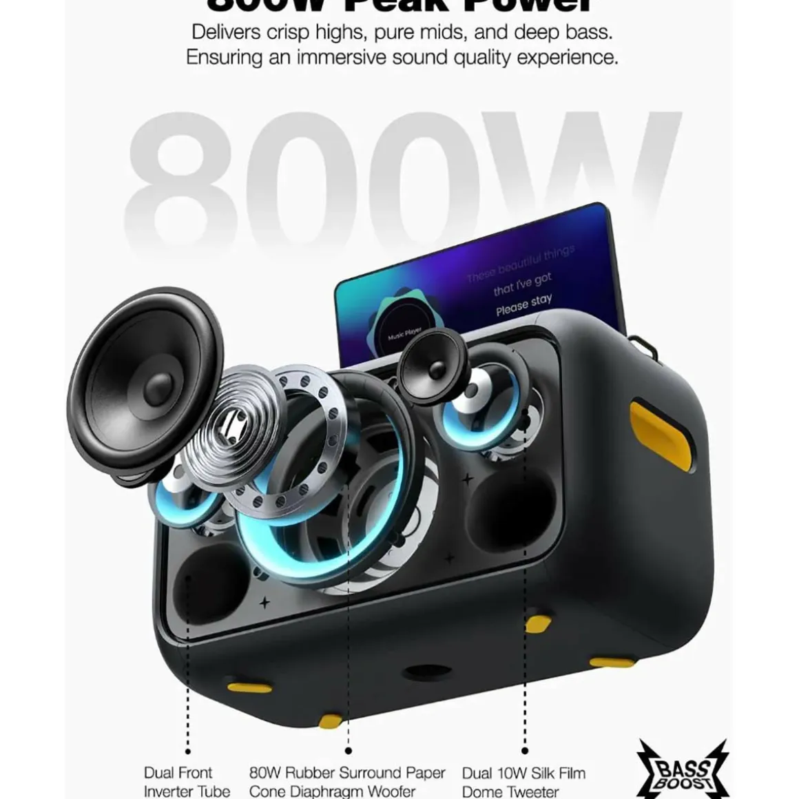 Ikarao Break X1 Party Lautsprecher Karaoke-Set