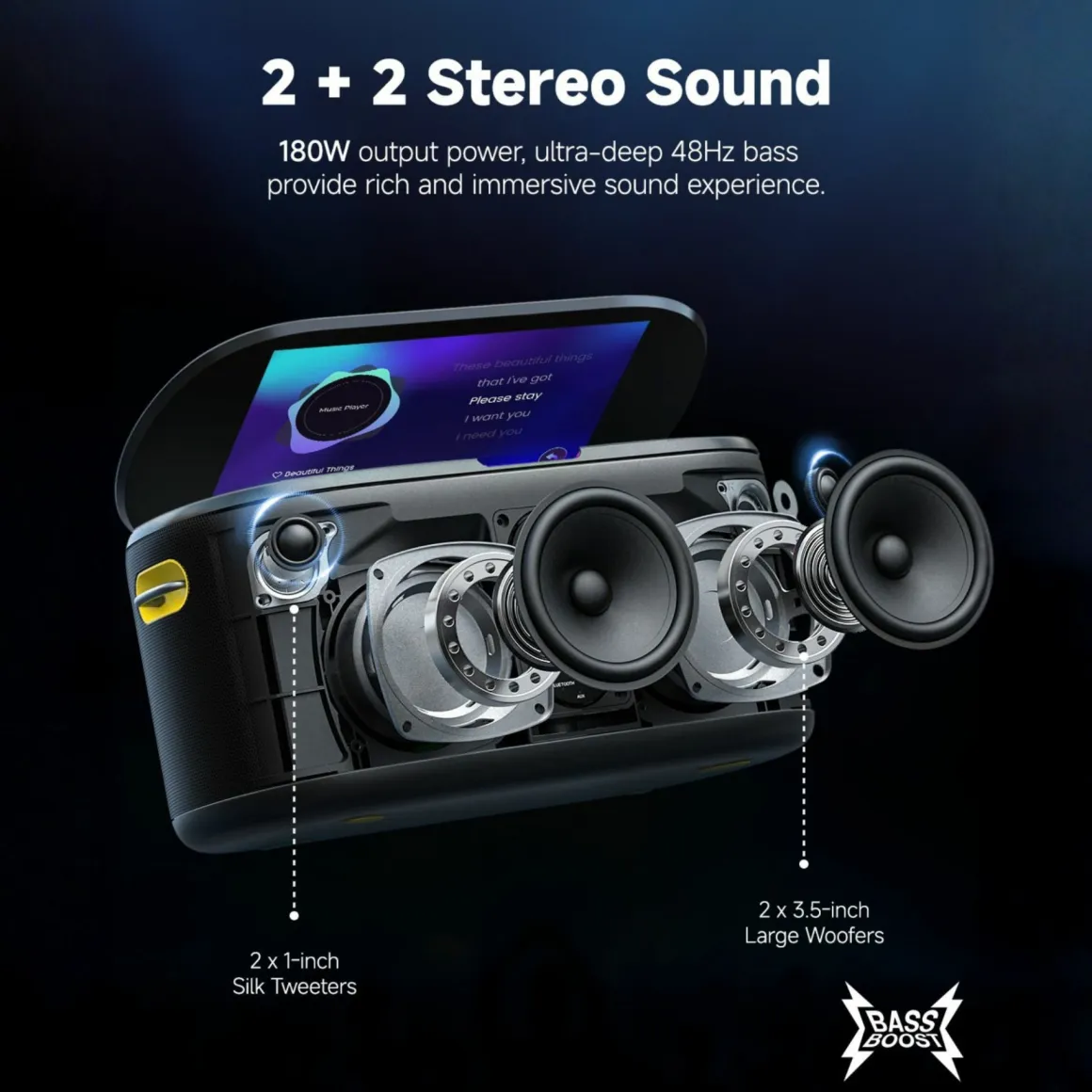 Ikarao Shell S1 Party Lautsprecher Karaoke-Set