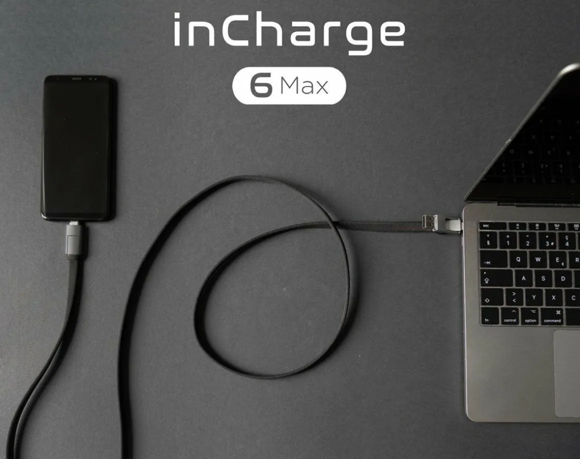 inCharge 6 Max graues Ladekabel