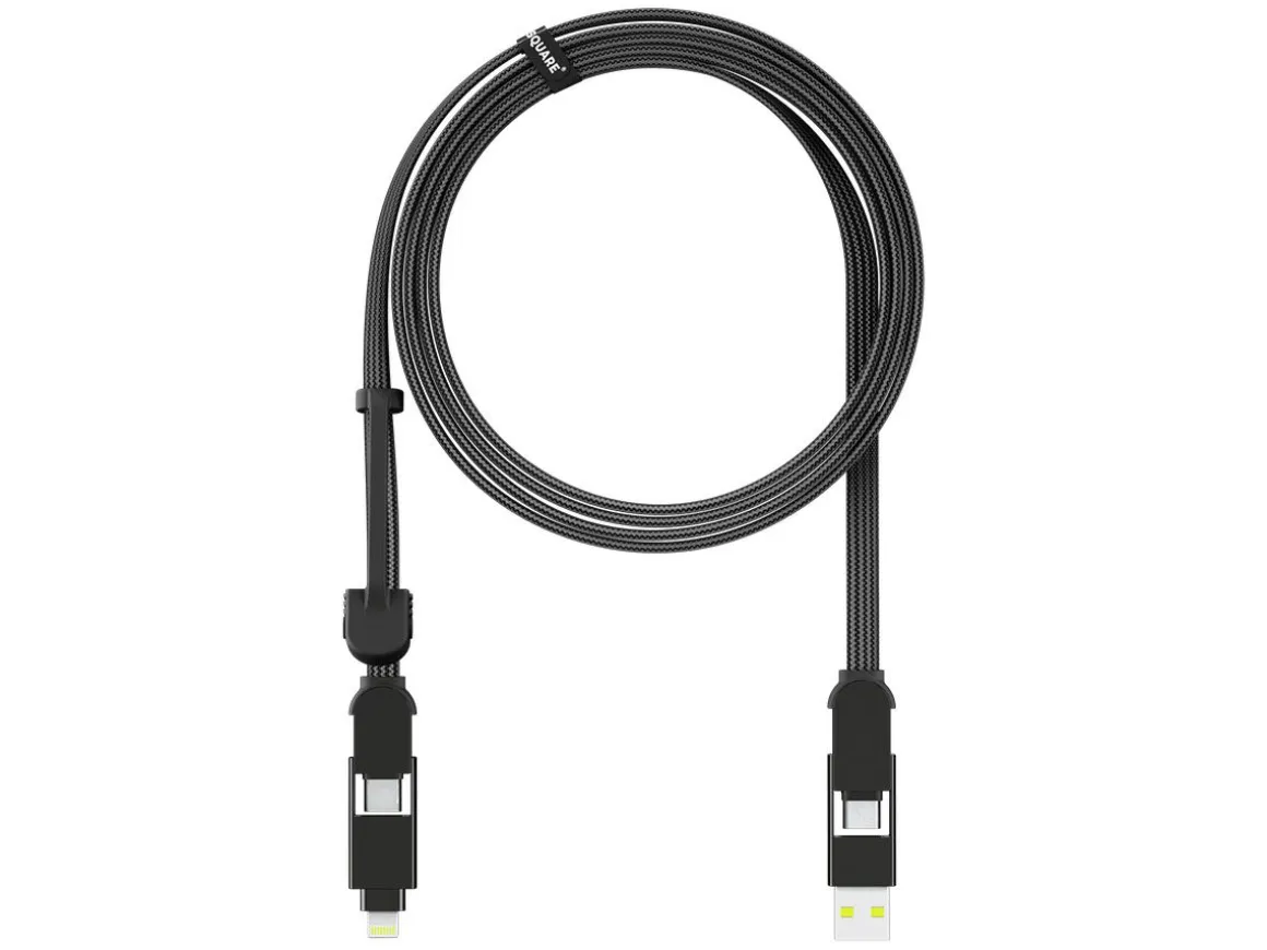 inCharge XL 2 Meter Ladekabel - Black