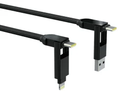 inCharge XL 2 Meter Ladekabel - Black