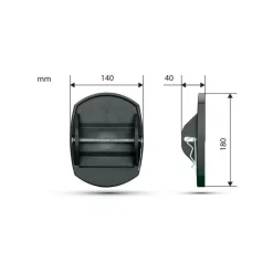 Lampa Eckstützen-Fußplatten - Set von 4