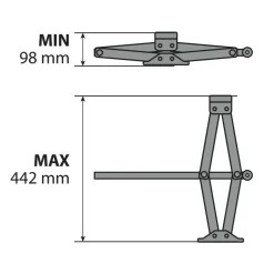Lampa Scherenwagenheber - 2000 kg