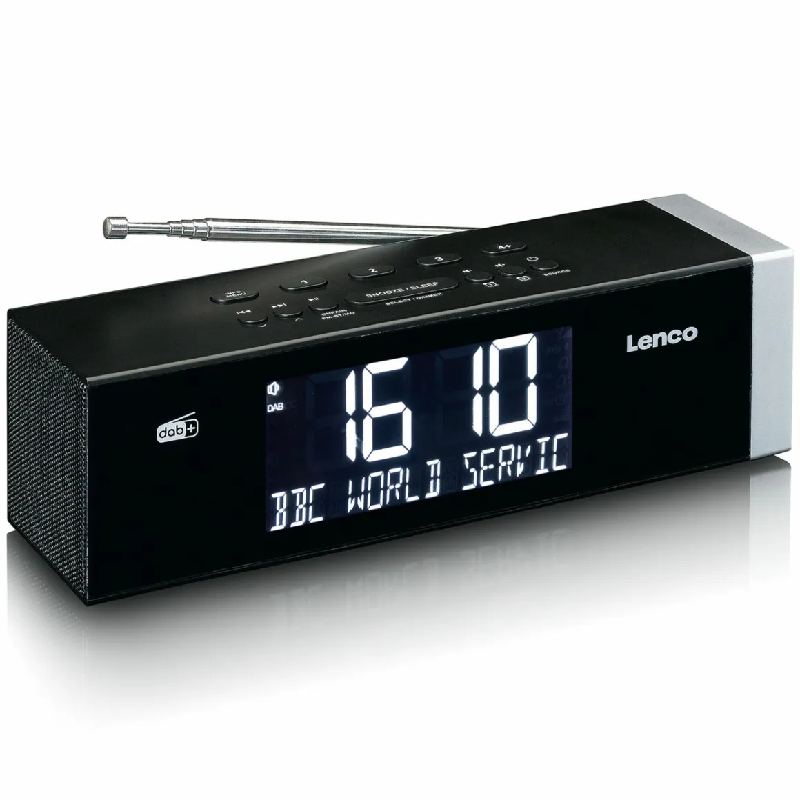 Lenco CR-640BK Stereo FM Radiowecker