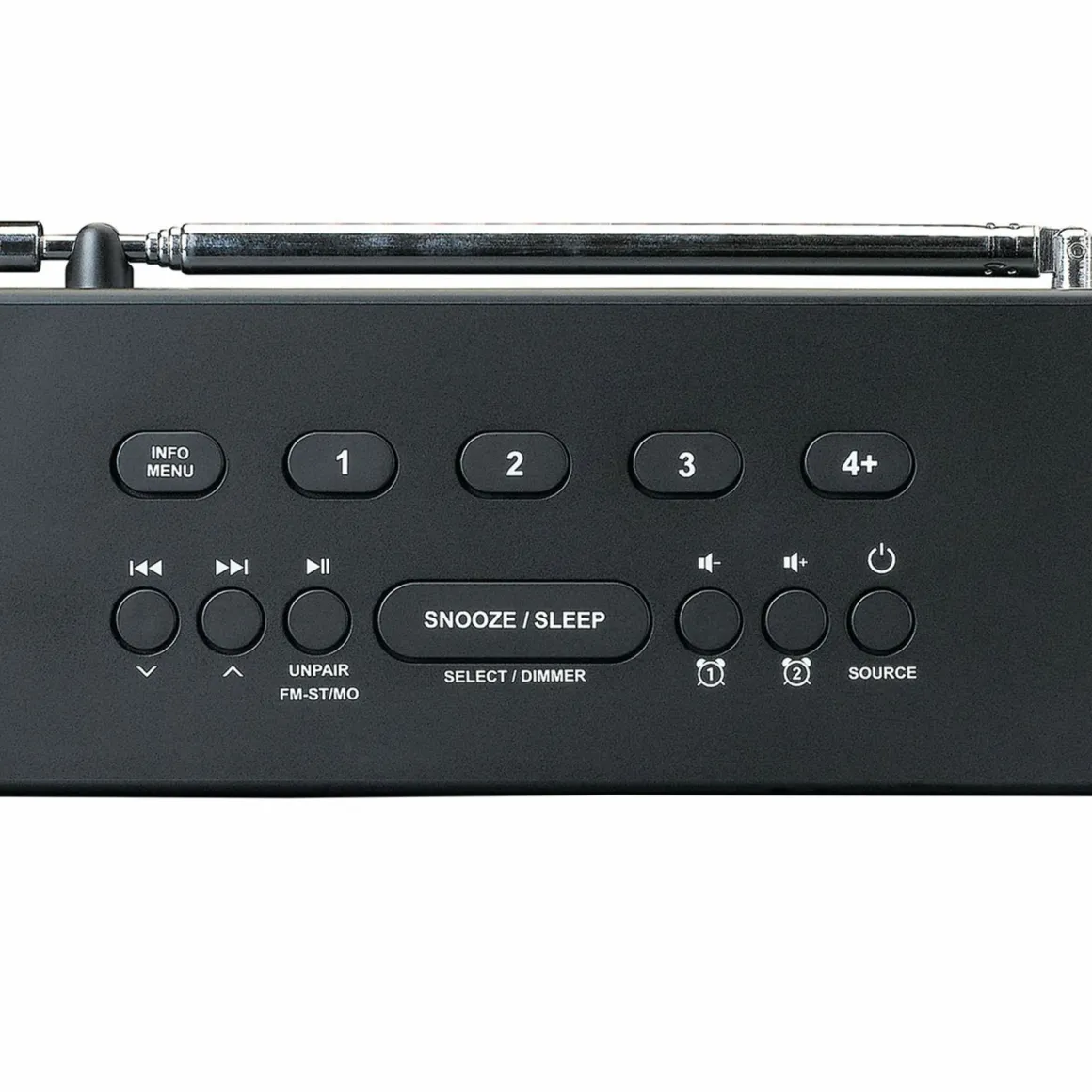 Lenco CR-640BK Stereo FM Radiowecker