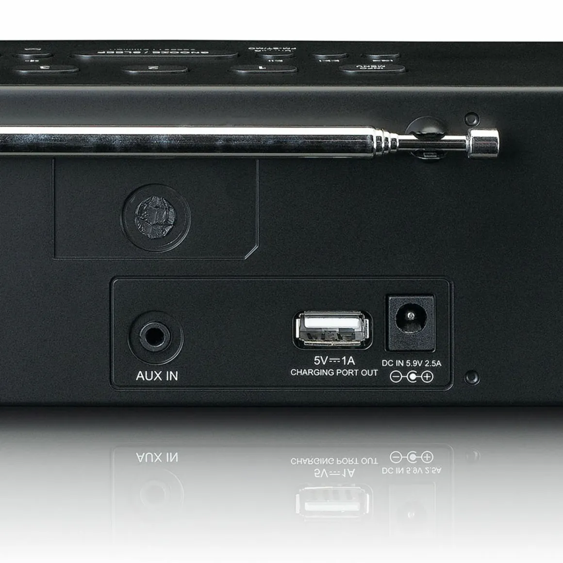 Lenco CR-640BK Stereo FM Radiowecker