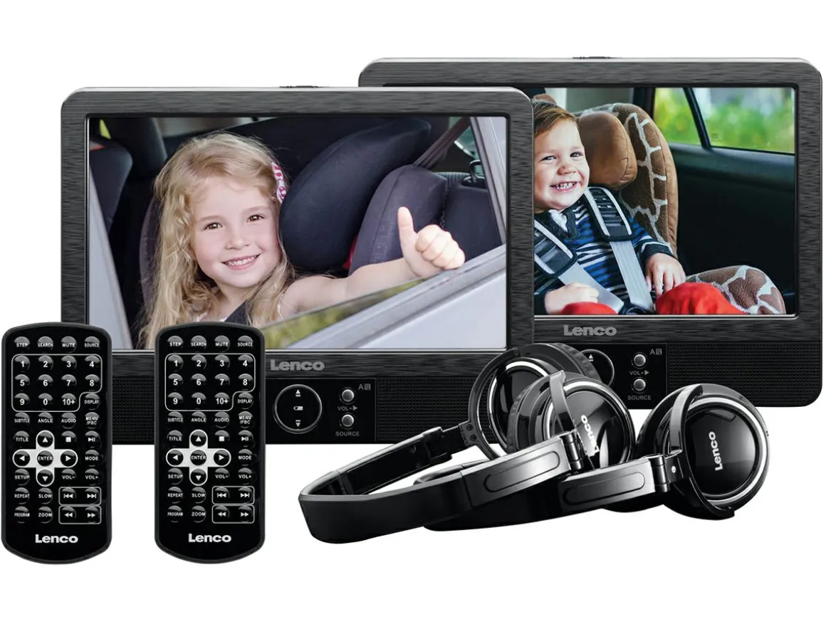 Lenco DVP-939 Set von 2 9 Zoll DVD-Spieler