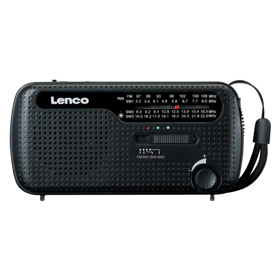 Lenco MCR-113BK Tragbares Notfall Radio
