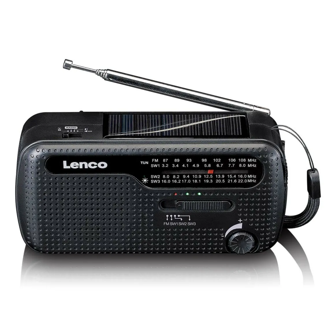Lenco MCR-113BK Tragbares Notfall Radio
